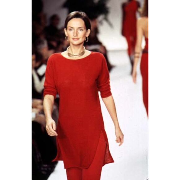 Ralph Lauren Collection Purple Label Vintage Linen Mini Dress Black 1997 Runway - Picture 9 of 16